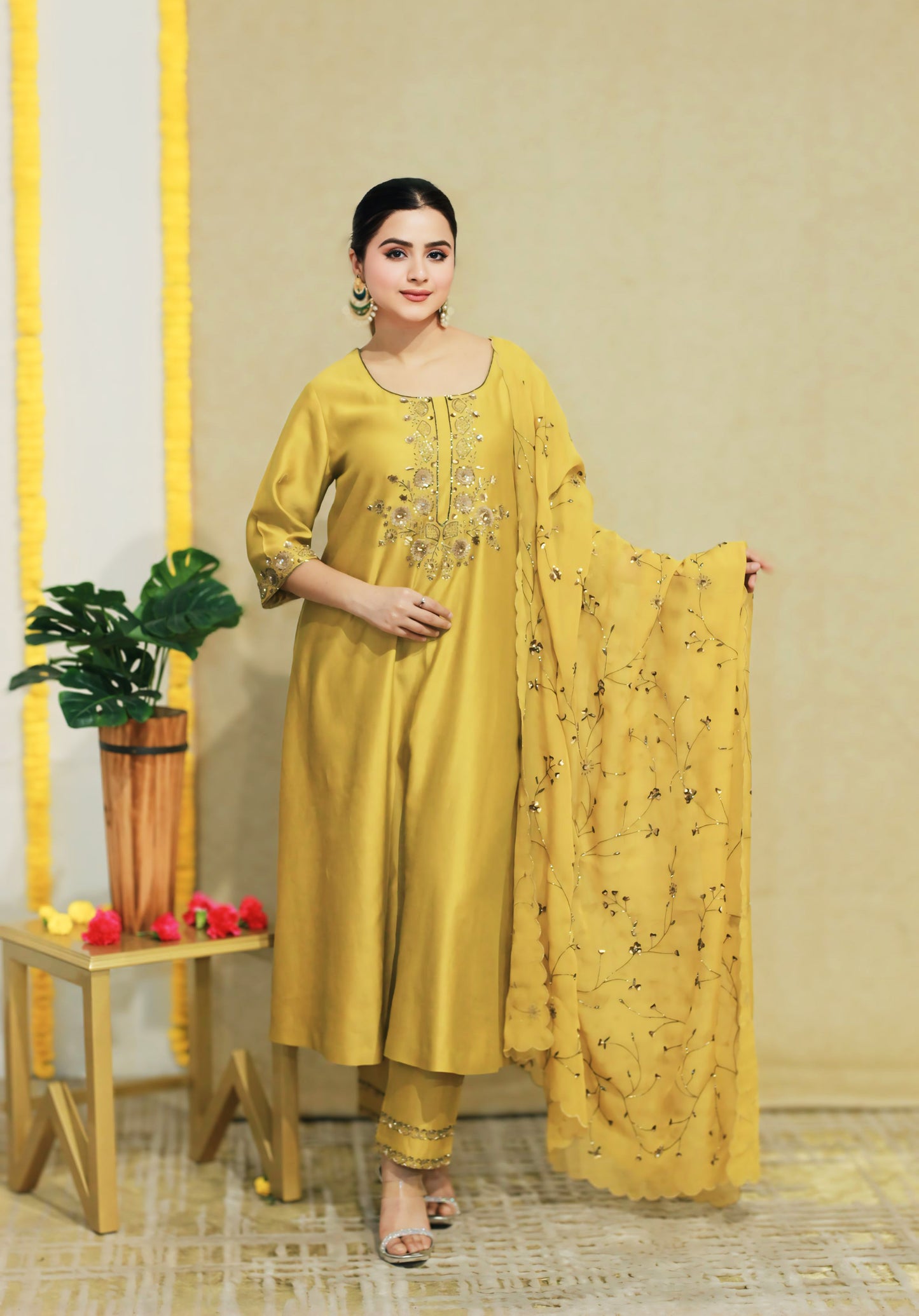 Shamaa A-Line Kurta Set