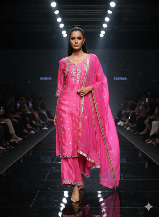 Gulabi Noor Straight Suit Set