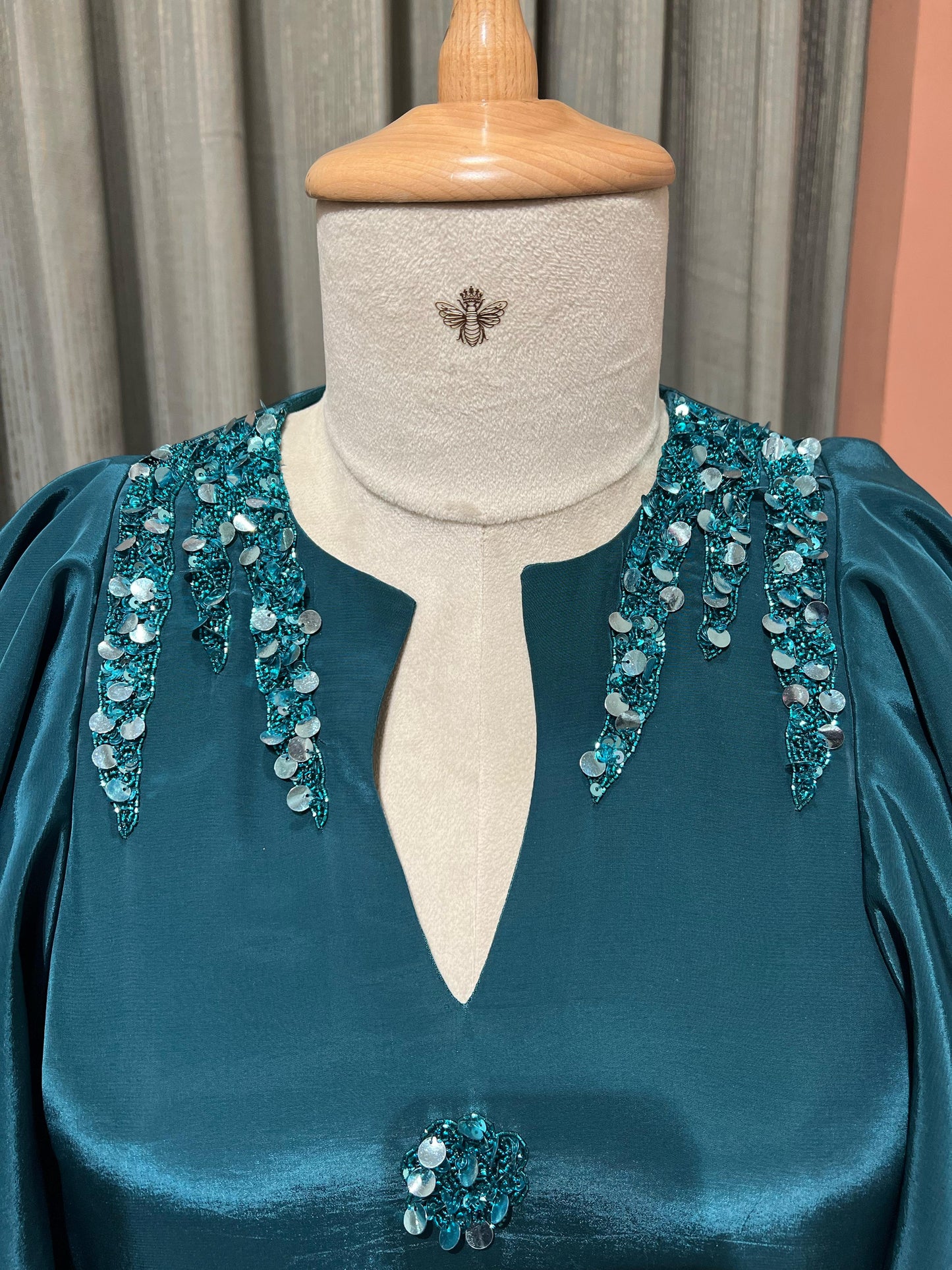 TURQUISE EMBROIDED CO-ORD SET