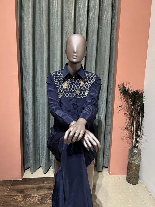 Blue Honey Bee Co-ord Set