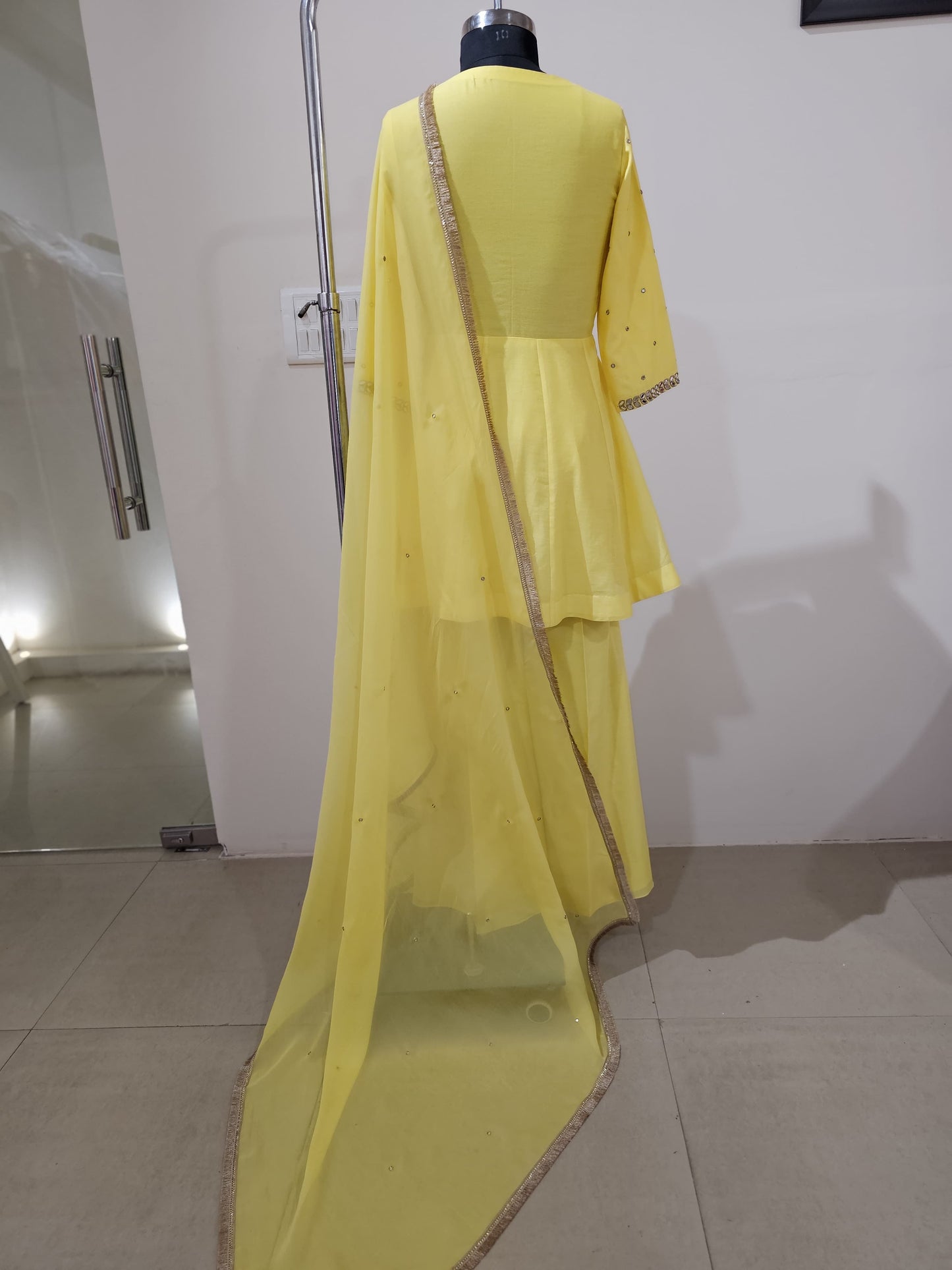 Zaafra Yellow Sharara Suit Set