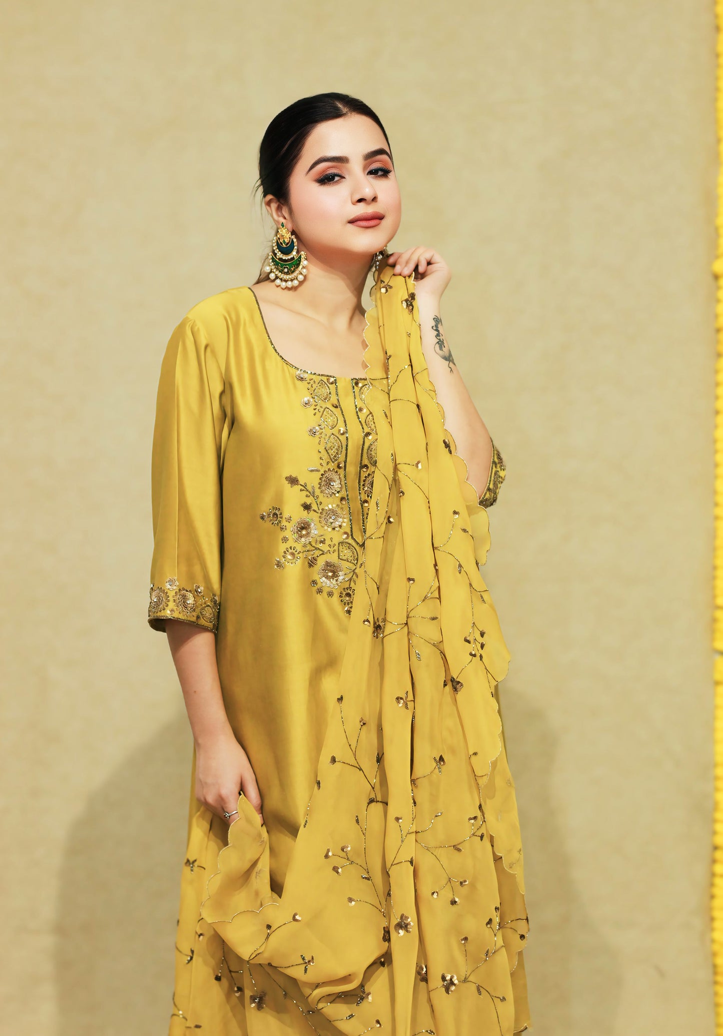 Shamaa  A-Line Kurta Set