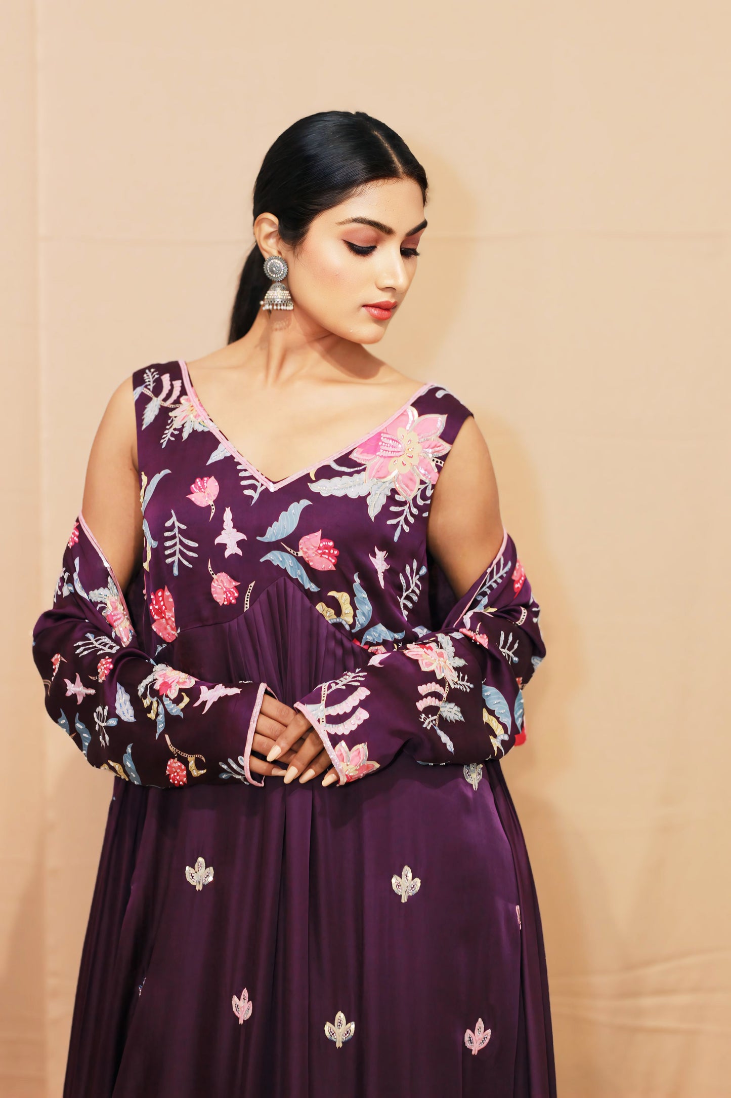 Vasant Jacket Style Digital Print Suit