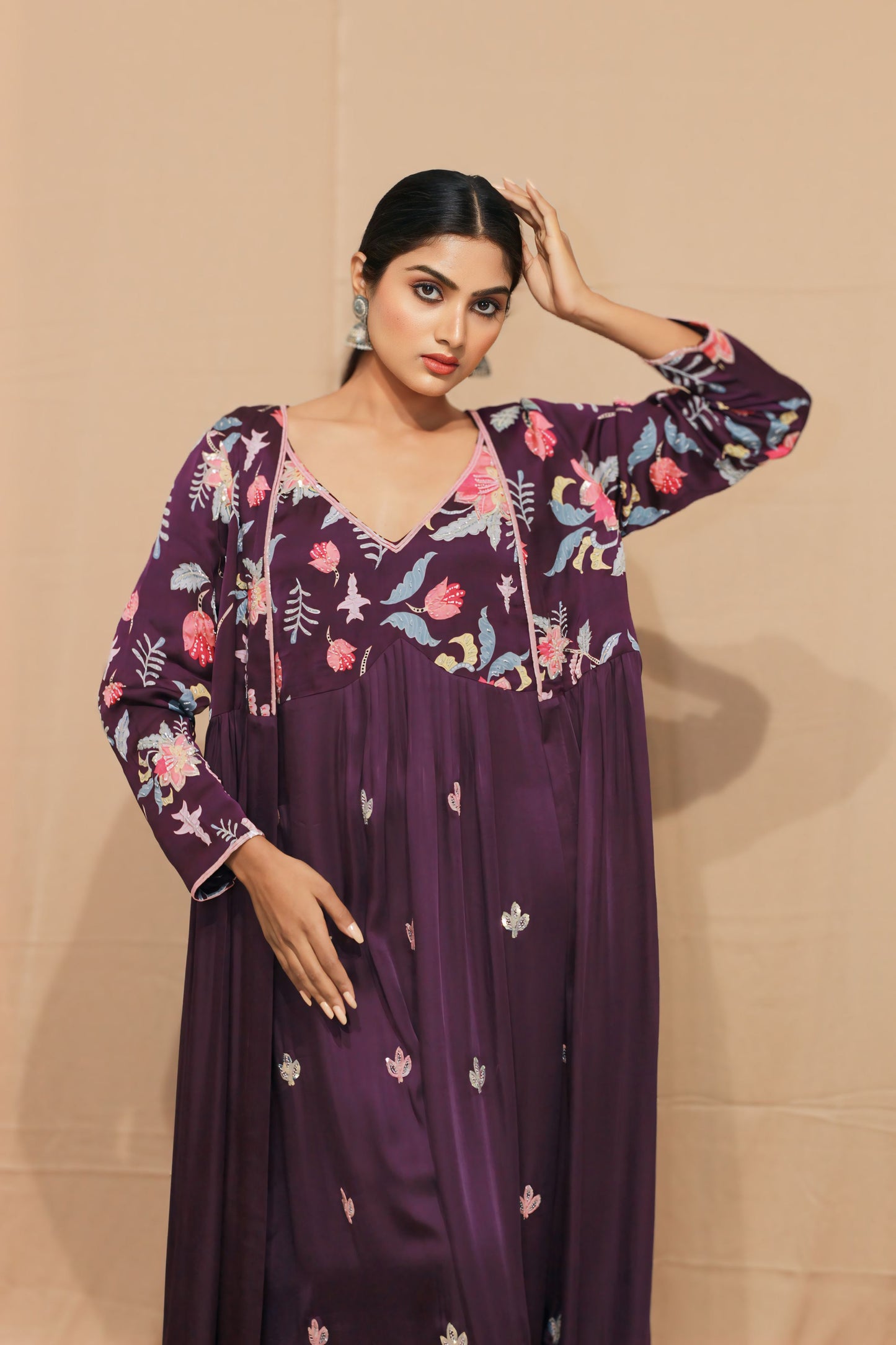 Vasant Jacket Style Digital Print Suit