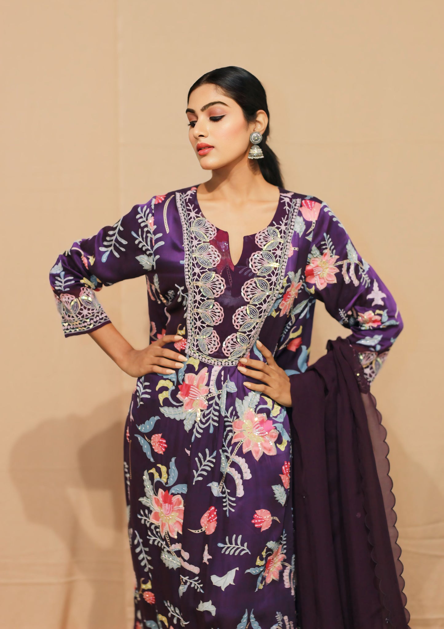 Bagecha Digital Print Gather Kurta