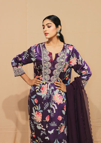 Bagecha Digital Print Gather Kurta