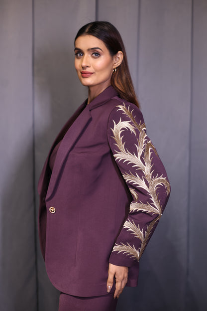 Wine Blazer (3 Piece Set)