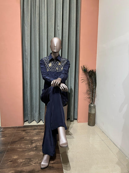 Blue Honey Bee Co-ord Set
