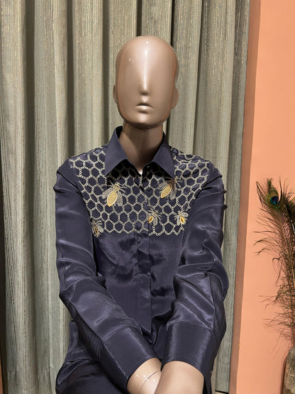 Blue Honey Bee Co-ord Set