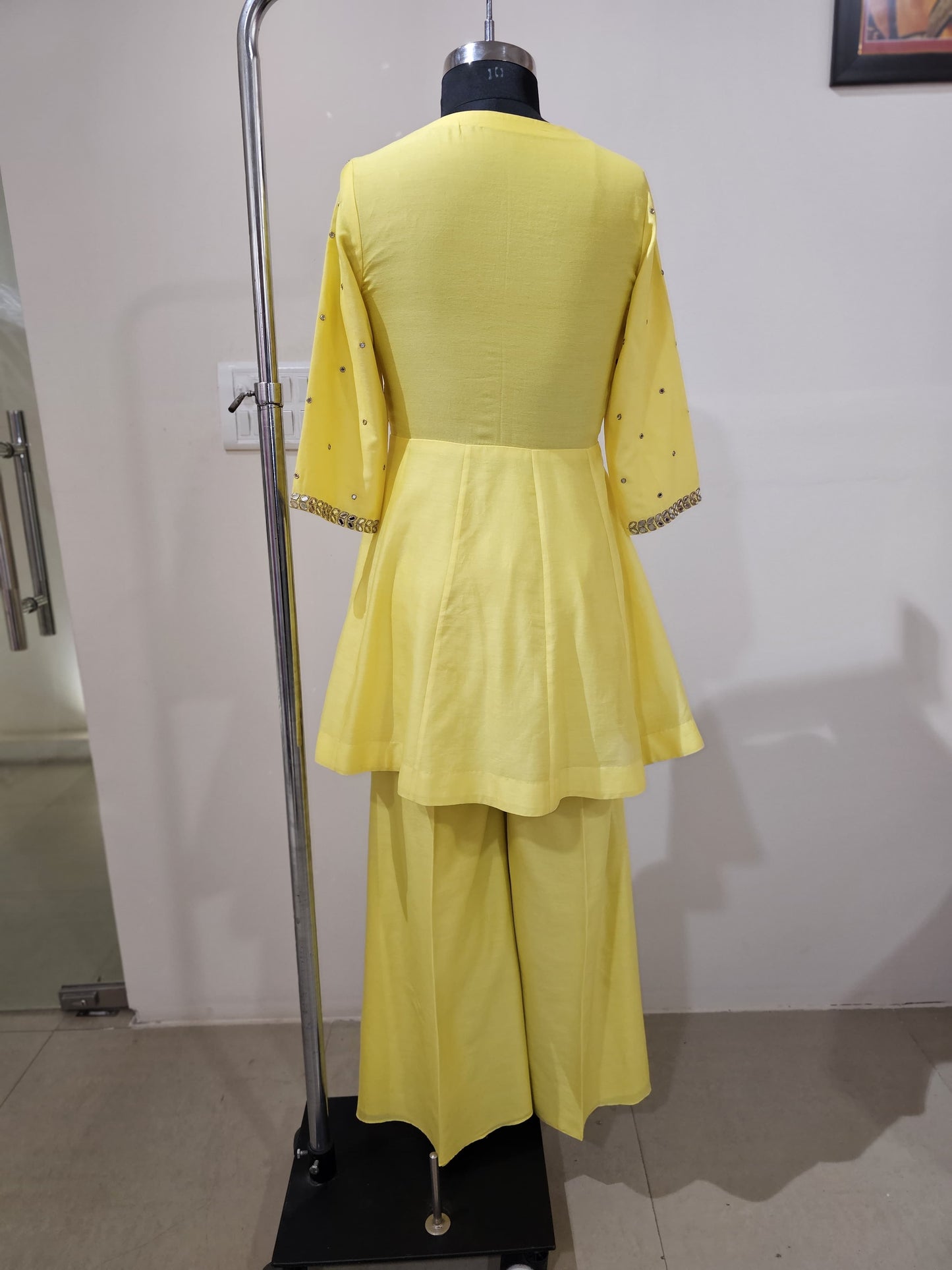 Zaafra Yellow Sharara Suit Set